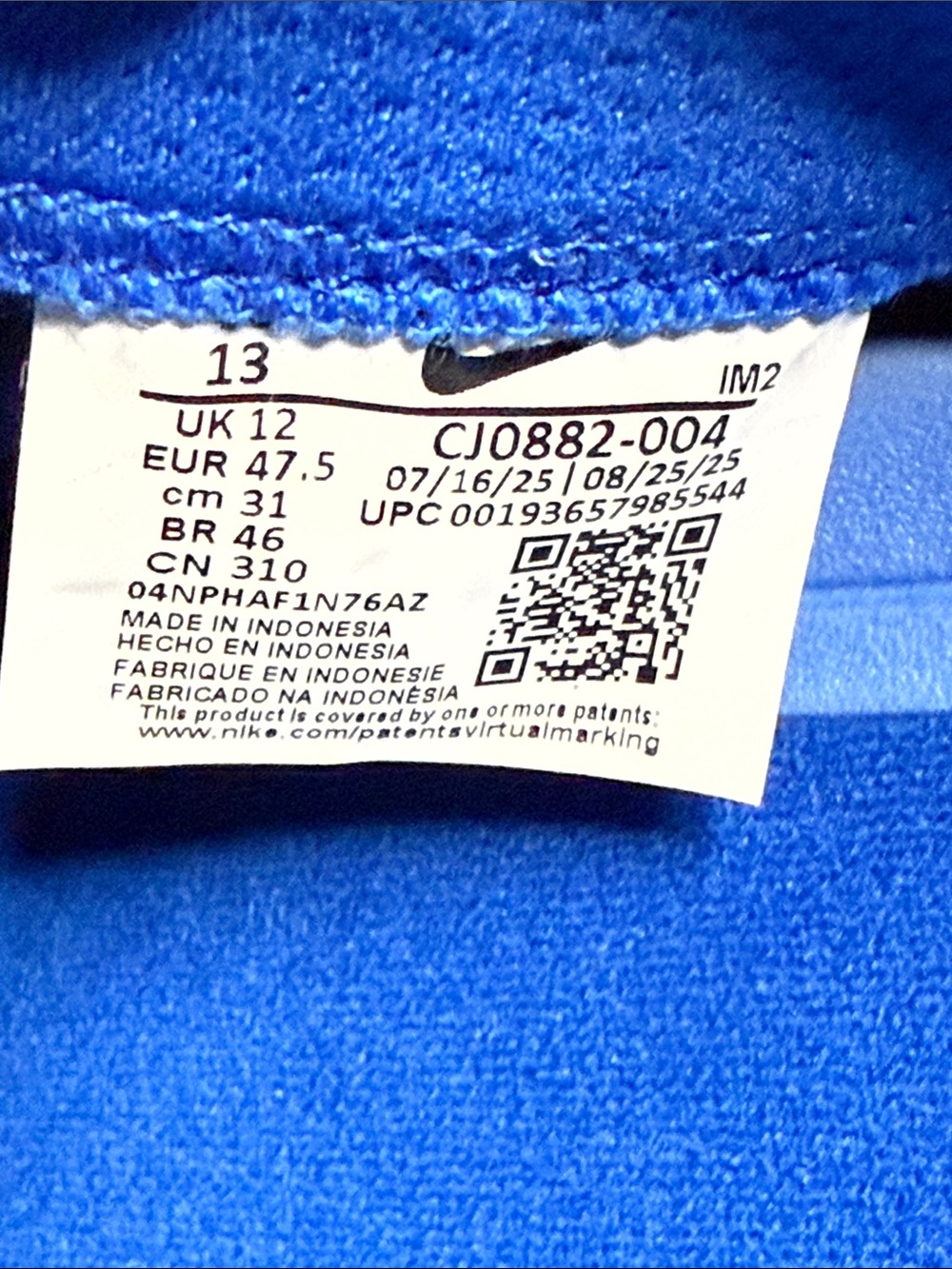 Nike Black and Blue Skate Sneakers Men’s Size 13 - Picture 6 of 7